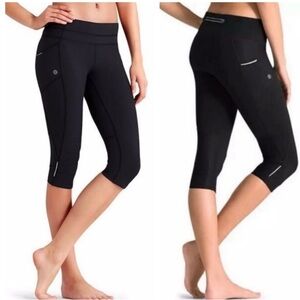 Athleta be free knicker capri leggings size medium